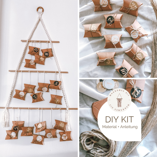 Makramee DIY Kit – Adventskalender zum Befüllen | Material & Anleitung