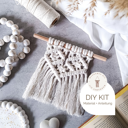 Makramee DIY Kit – Geometrischer Wandanhänger | Material & Anleitung