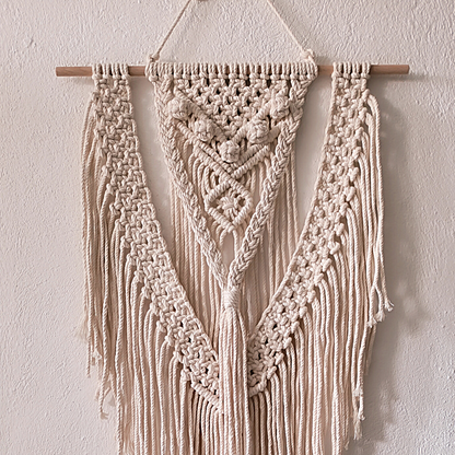 Makramee DIY Set Wandbehang mit Mittelpanel – Material & Anleitung | Boho Makramee mit Struktur
