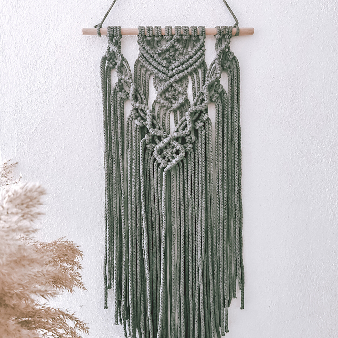 Makramee DIY Kit – Großer Wandbehang | verschiedene Farben | Material & Anleitung
