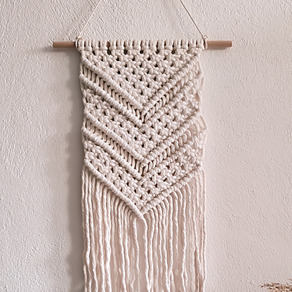 Makramee DIY Set Wandbehang im Chevron-Design – Material & Anleitung | Minimal Boho Makramee