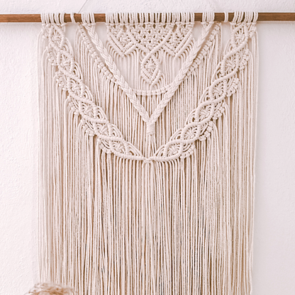 Makramee DIY Kit – Großer Wandbehang mit Flechtmuster | Material & Anleitung