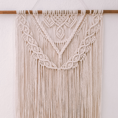 Makramee DIY Kit – Großer Wandbehang mit Flechtmuster | Material & Anleitung
