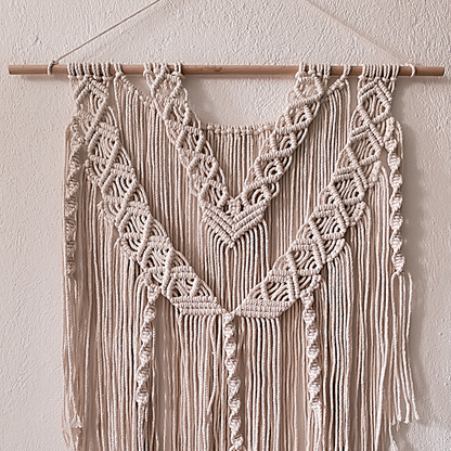 Makramee DIY Set Wandbehang V-Form – Material & Anleitung | Boho Makramee Statement selber machen