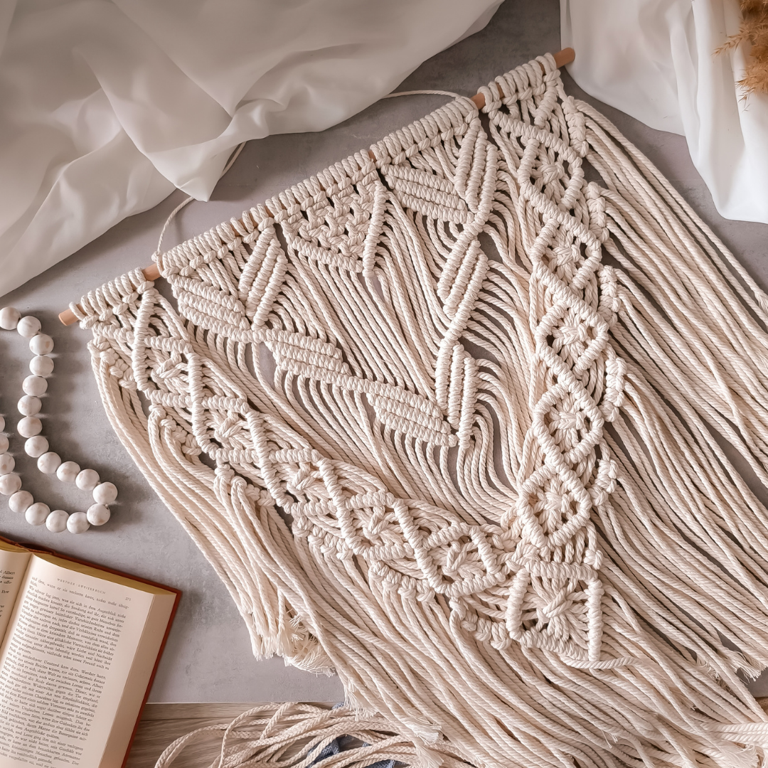 Makramee Wandbehang DIY Set „Boho Flow“ – Material & Schritt-für-Schritt Anleitung