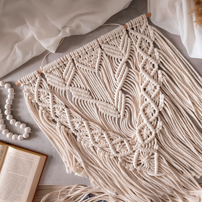 Makramee Wandbehang DIY Set „Boho Flow“ – Material & Schritt-für-Schritt Anleitung