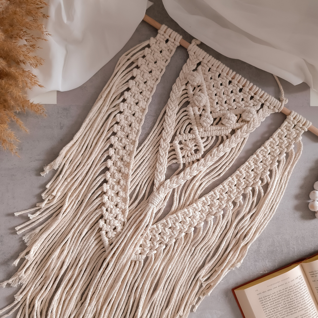 Makramee Wandbehang „Flow Lines“ – DIY Set | Material & Anleitung