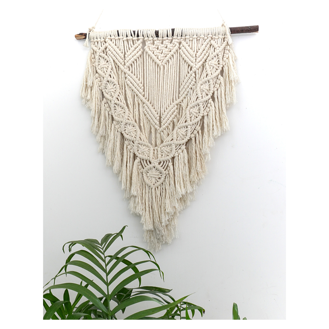 Makramee Wandbehang DIY Kit – Boho Wanddeko zum Selbermachen | Material & Anleitung | Anfänger & Fortgeschrittene