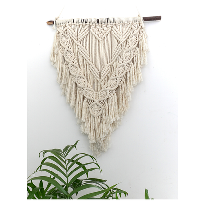 Makramee Wandbehang DIY Kit – Boho Wanddeko zum Selbermachen | Material & Anleitung | Anfänger & Fortgeschrittene