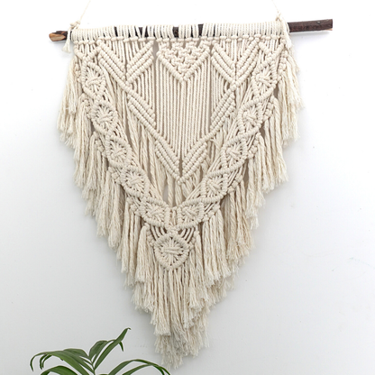 Makramee Wandbehang DIY Kit – Boho Wanddeko zum Selbermachen | Material & Anleitung | Anfänger & Fortgeschrittene