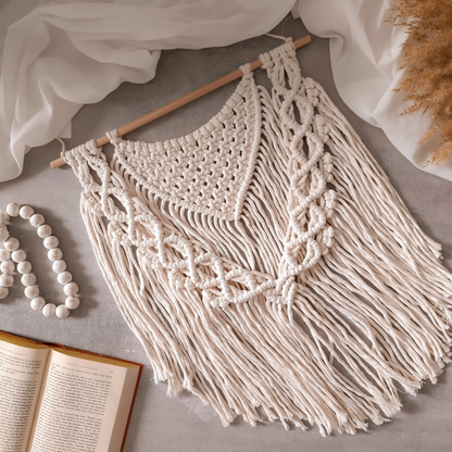 Makramee Wanddeko „V-Line“ – DIY Set | Material & Anleitung