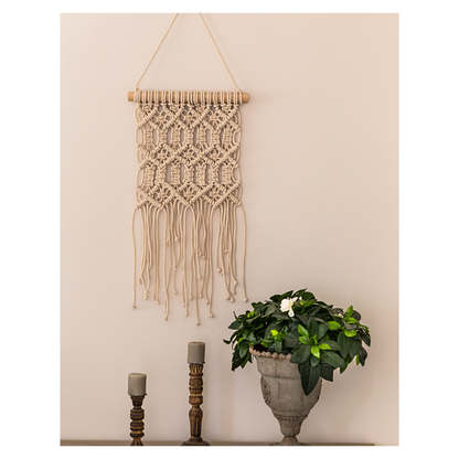 Makramee DIY Kit – Wandbehang mit Muster & Fransen | Material & Anleitung