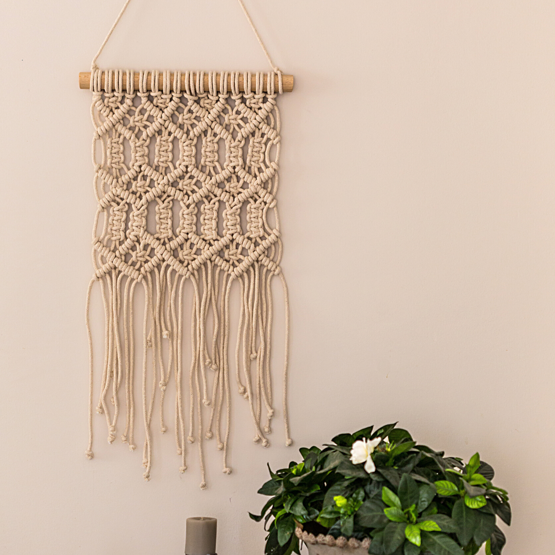 Makramee DIY Kit – Wandbehang mit Muster & Fransen | Material & Anleitung