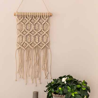 Makramee DIY Kit – Wandbehang mit Muster & Fransen | Material & Anleitung