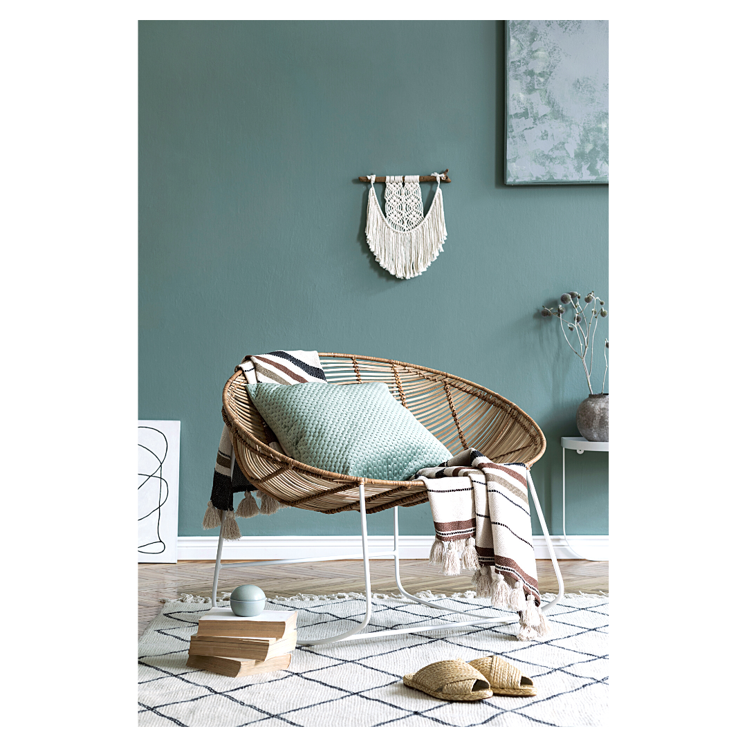 Makramee Wandbehang DIY Kit – Boho Halbmond Design "Inga"