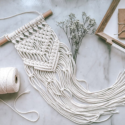 Makramee DIY Kit „Mini Wandbehang“ | Anfängerfreundlich | inkl. Material & Anleitung