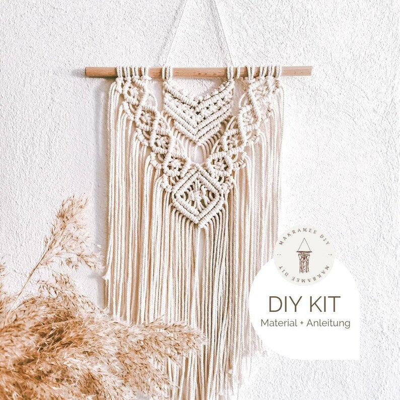 Makramee DIY Kit – Wandbehang selber knüpfen | Inkl. Material & Anleitung