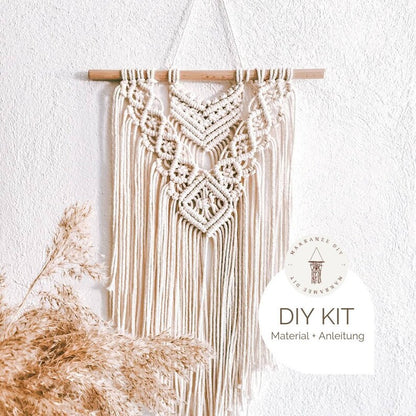 Makramee DIY Kit – Wandbehang selber knüpfen | Inkl. Material & Anleitung