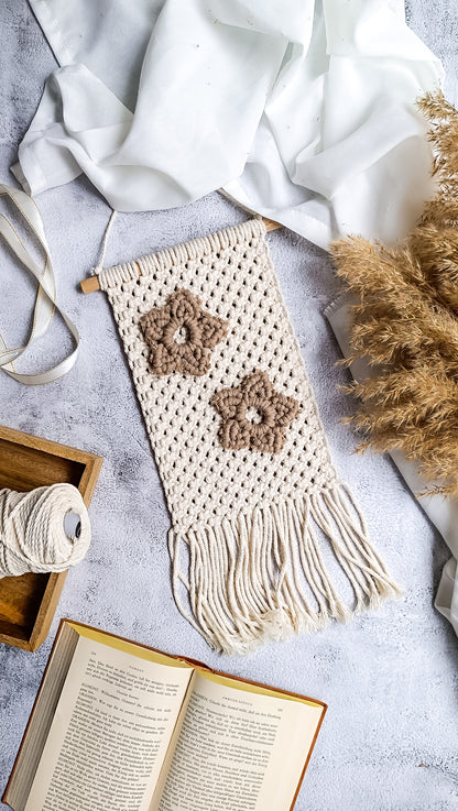 Makramee DIY Kit – Weihnachtlicher Wandbehang mit Sternen | Material & Anleitung