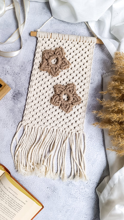Makramee DIY Kit – Weihnachtlicher Wandbehang mit Sternen | Material & Anleitung