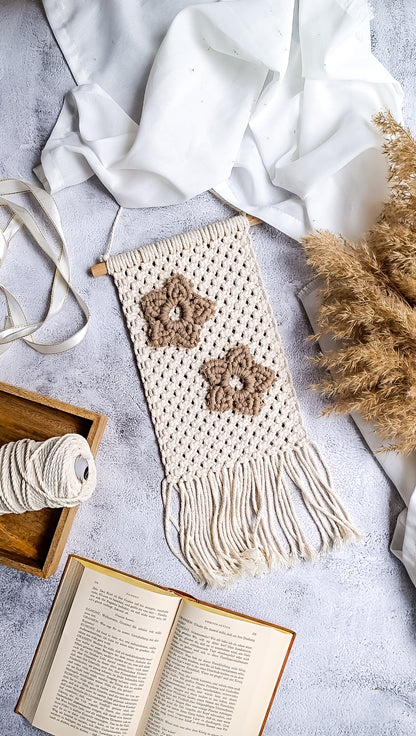 Makramee DIY Kit – Weihnachtlicher Wandbehang mit Sternen | Material & Anleitung