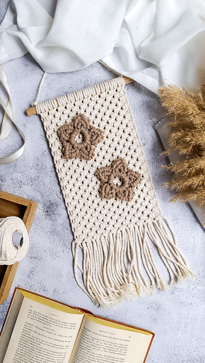 Makramee DIY Kit – Weihnachtlicher Wandbehang mit Sternen | Material & Anleitung